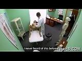 Concupiscent doctor provides a particular sex treatment to patient