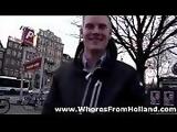 Amateur dude visits Amsterdam for real Dutch whore