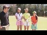 Asian teen girls plays golf nude