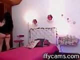 In panties and maieu to webcam