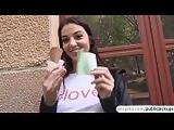 Jessica Malone flicks her tongue around a delicious ice cream and sucks cock aft