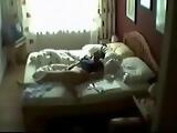 Hidden cam in bed room of my mum caught her masturbating