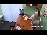 Super hot patient bangs doctor in office