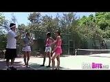 College girls tennis match turns to orgy 055