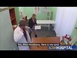 Gorgeous hot Novakova gets cured by the doctors dick in the table