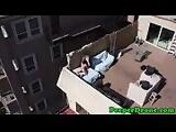 Rooftop sex filmed by drone