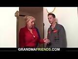 Granny offers her old pussy