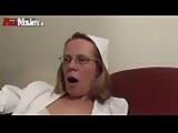 Mature German Nurse Spanking balls