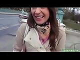 Euro Chicks Banged For Money In Public 04