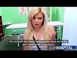 Busty blonde gets fucked by her doctor in the examining table