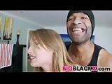 Petite white Alyssa Branch asks for black dick